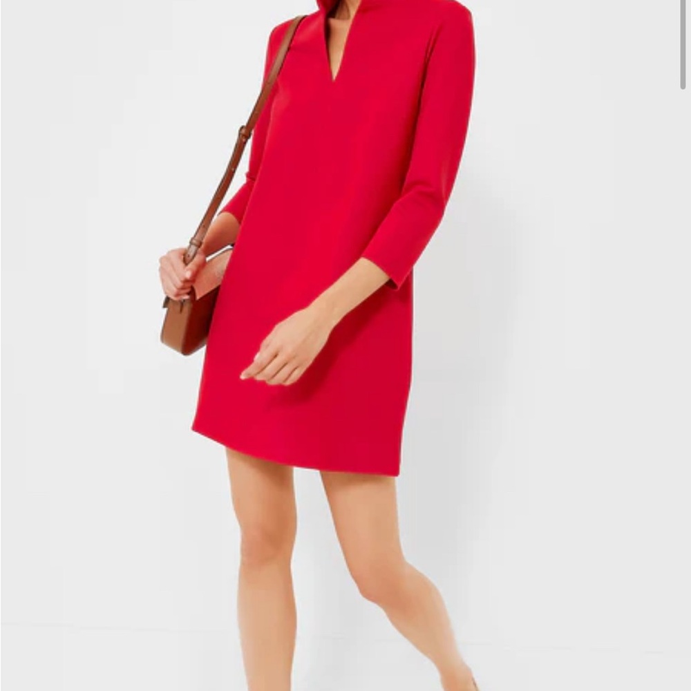 Tuckernuck Red Ponte Clifton Dress